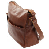 Umhängetasche Ledertasche Damen Herren Schultertasche Leder braun LE0067