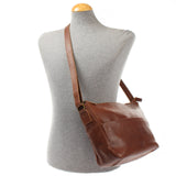 Umhängetasche Ledertasche Damen Herren Schultertasche Leder braun LE0067