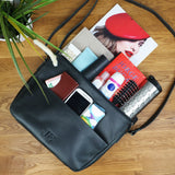 Umhängetasche Ledertasche Damen Herren Schultertasche Leder dunkelgrau LE0067