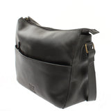 Umhängetasche Ledertasche Damen Herren Schultertasche Leder dunkelgrau LE0067