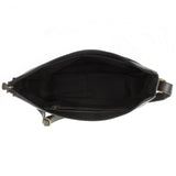 Umhängetasche Ledertasche Damen Herren Schultertasche Leder dunkelgrau LE0067