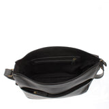 Umhängetasche Ledertasche Damen Herren Schultertasche Leder dunkelgrau LE0067