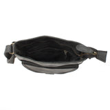 Umhängetasche Schultertasche Damen Herren Used Look Leder grau LE3072