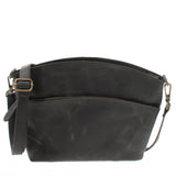 Umhängetasche Schultertasche Damen Freizeittasche Leder grau LE3050