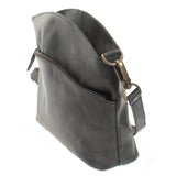 Umhängetasche Schultertasche Damen Freizeittasche Leder grau LE3050