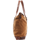Weekender Reisetasche Shopper Damen Herren Leder Canvas cognac LE2013