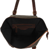 Weekender Reisetasche Shopper Damen Herren Leder Canvas grün LE2013