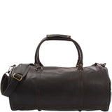 Weekender Reisetasche Sporttasche vintage Leder 53cm dunkelbraun LE2004