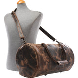 Weekender Reisetasche Sporttasche vintage Leder 53cm schlamm LE2004