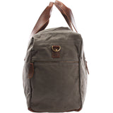 Weekender Sporttasche Reisetasche Damen Herren Leder Canvas 55cm grau LE2014