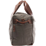 Weekender Sporttasche Reisetasche Damen Herren Leder Canvas 55cm grau LE2014
