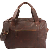 Weekender Sporttasche Reisetasche Ledertasche Damen Herren Leder 55cm braun LE2014