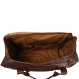 Weekender Sporttasche Reisetasche Ledertasche Damen Herren Leder 55cm braun LE2014