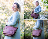 Umhängetasche Ledertasche Damen Herren Schultertasche Leder braun LE0067