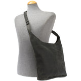 große Umhängetasche Schultertasche Beuteltasche Damentasche Leder grau LE0055