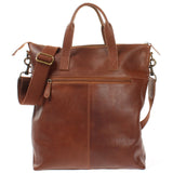 großer Shopper Henkeltasche Damentasche Leder braun LE0069