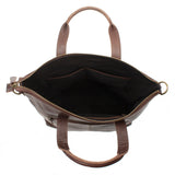 großer Umhängetasche Henkeltasche Leder dunkelbraun LE0069