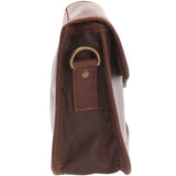 kleine Schultertasche Ledertasche Damentasche Leder braun LE3041