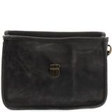 kleine Damentasche Umhängetasche Leder grau LE3041