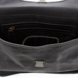 kleine Damentasche Umhängetasche Leder grau LE3041