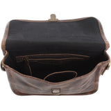 kleine Schultertasche Umhängetasche Leder Leder schlamm LE3041