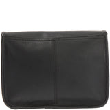 kleine Schultertasche Umhängetasche Leder Rindsleder schwarz LE3041