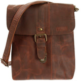 kleine Umhängetasche Damentasche Herrentasche Ledertasche braun LE3033