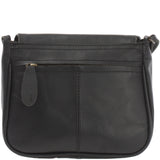 kleine Umhängetasche Ledertasche Damentasche Schultertasche Leder schwarz LE3047