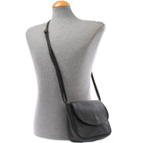 kleine Umhängetasche Ledertasche Damentasche Schultertasche Leder schwarz LE3047