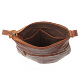 kleine Umhängetasche Ledertasche Damentasche Schultertasche Leder braun LE0070