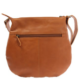 B-Ware kleine Umhängetasche Damentasche Leder cognac LE0070