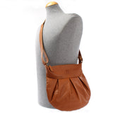 B-Ware kleine Umhängetasche Damentasche Leder cognac LE0070