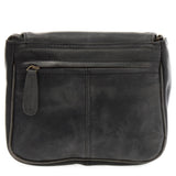 kleine Damentasche Umhängetasche Ledertasche Leder grau LE3047