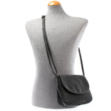 kleine Damentasche Umhängetasche Ledertasche Leder grau LE3047