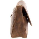 kleine Umhängetasche Damentasche Leder schlamm LE3047