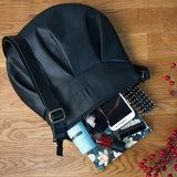 B-Ware kleine Umhängetasche Ledertasche Damentasche Schultertasche Leder schwarz LE0070