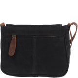 kleine Umhängetasche Ledertasche Damentasche Schultertasche Veloursleder anthrazit LE3047