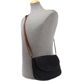 kleine Umhängetasche Ledertasche Damentasche Schultertasche Veloursleder anthrazit LE3047