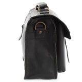 kleine Arbeitstasche Ledertasche Umhängetasche Leder schwarz LE3023