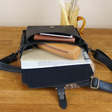 kleine Arbeitstasche Ledertasche Umhängetasche Leder schwarz LE3023