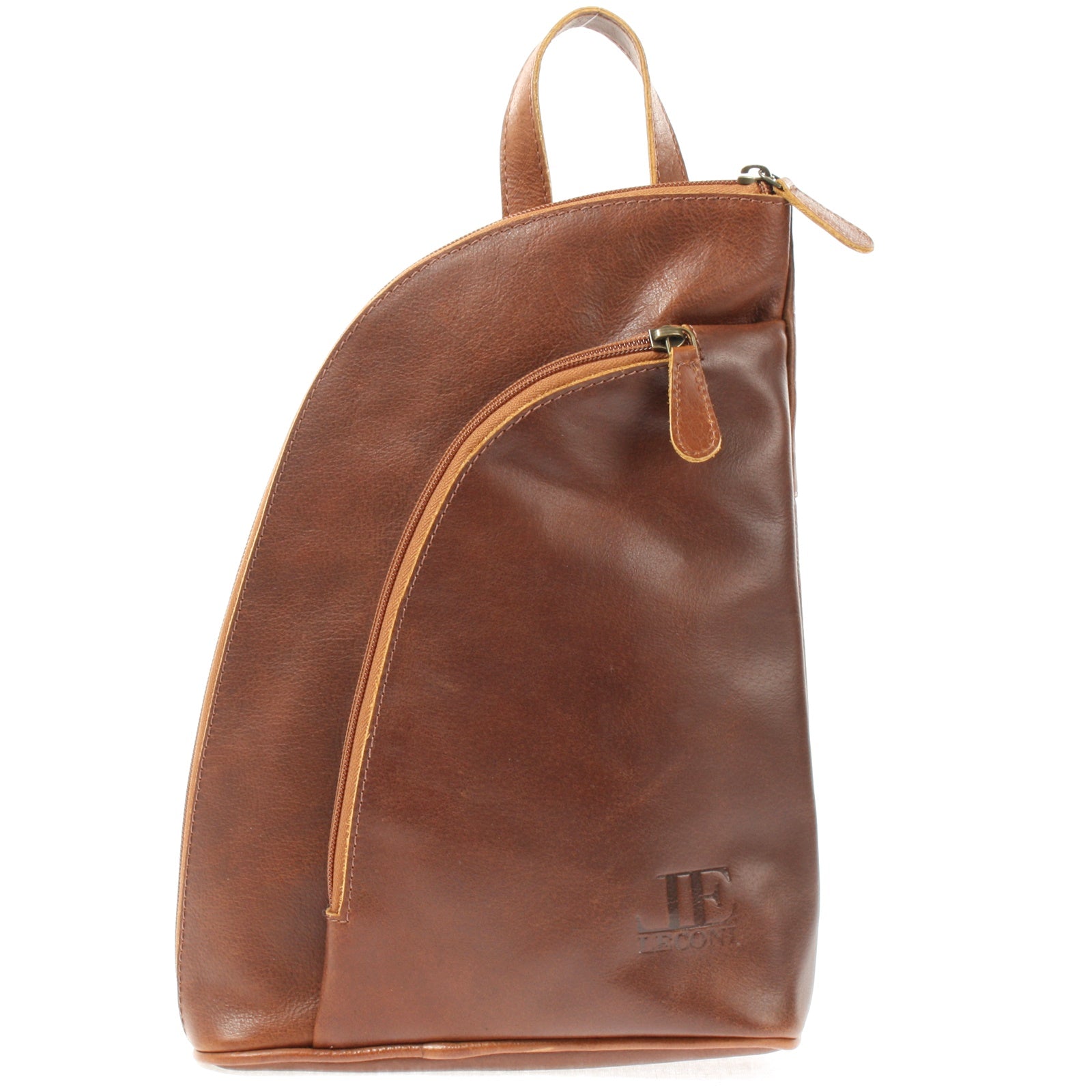 kleiner Rucksack Lederrucksack Freizeitrucksack Damen Leder braun