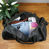 Weekender Reisetasche Sporttasche vintage Leder 53cm grau LE2004