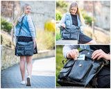 Schultertasche Umhängetasche Ledertasche Leder grau LE0039