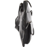 Umhängetasche Schultertasche Damen Herren Used Look Leder grau LE3011