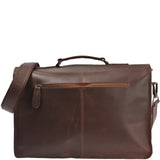 Aktentasche Businesstasche Messenger Bag Vintage Leder braun LE3008