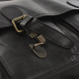 Aktentasche Businesstasche Messenger Bag Vintage Leder schwarz LE3009