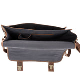 Aktentasche Lehrertasche Businesstasche Damen Herren Leder braun LE3043