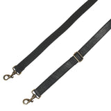 Trageriemen Gurt Schulterriemen Leder schwarz 150cm LEC-R5
