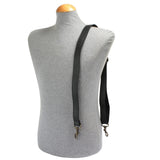 Trageriemen Gurt Schulterriemen Leder schwarz 150cm LEC-R5