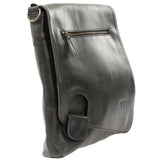 Umhängetasche Ledertasche Damen Schultertasche Leder dunkelgrau LE3073